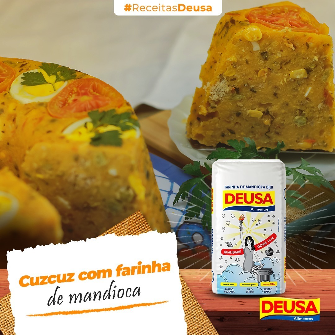 Tradicional Cuscuz Paulista De Farinha De Mandioca Biju Deusa