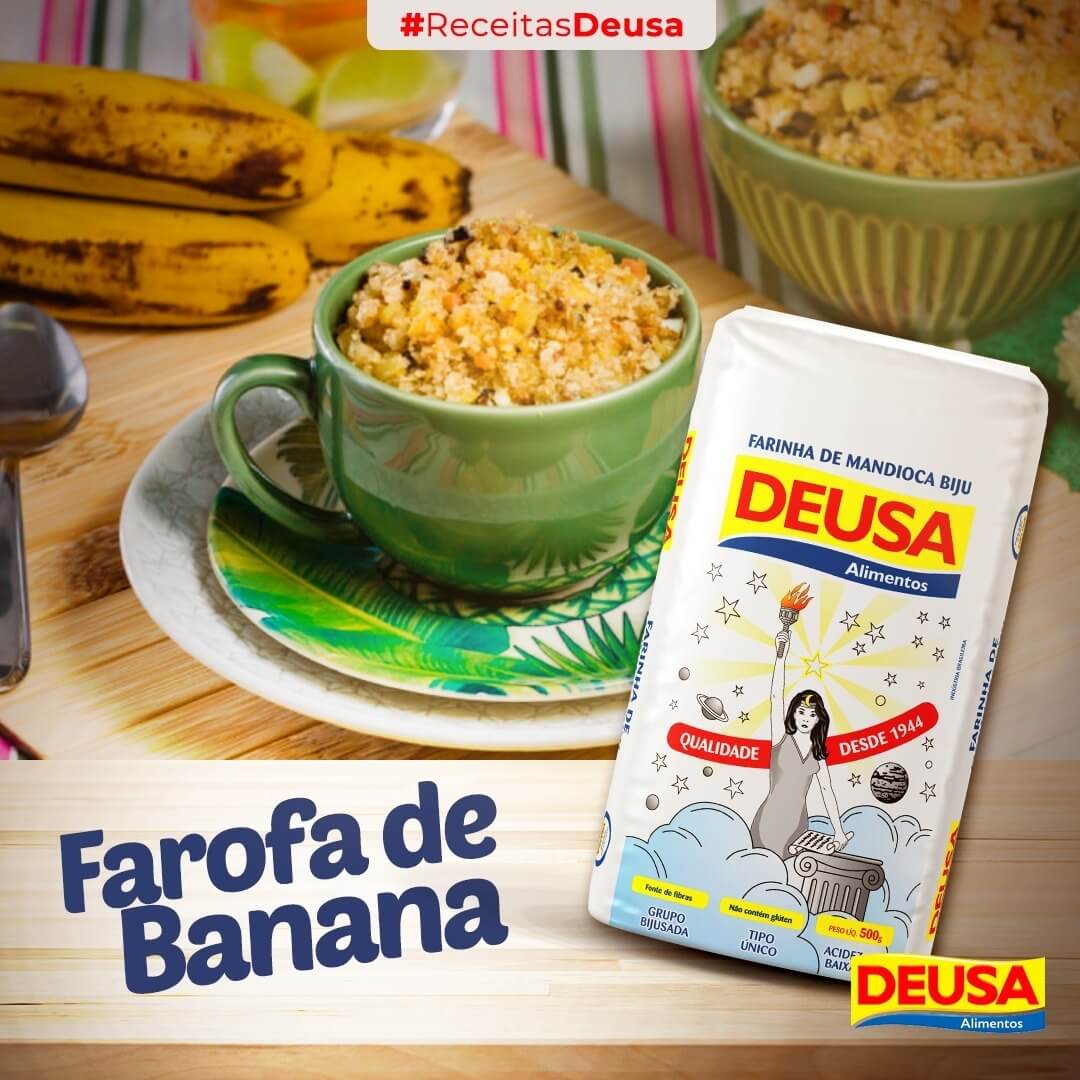Como Fazer Farofa De Banana Com Farinha De Mandioca Biju