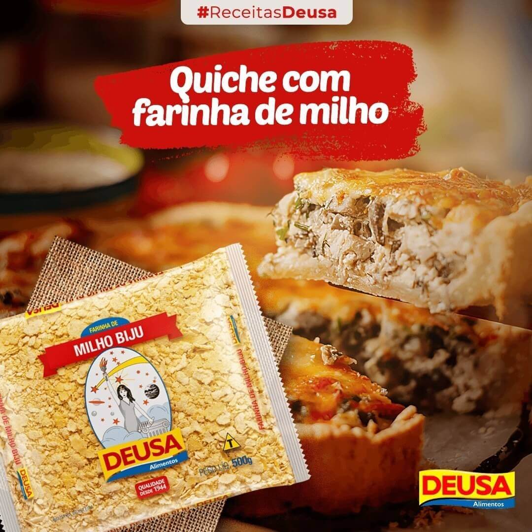 Receita De Quiche De Carne Seca Com Farinha De Milho