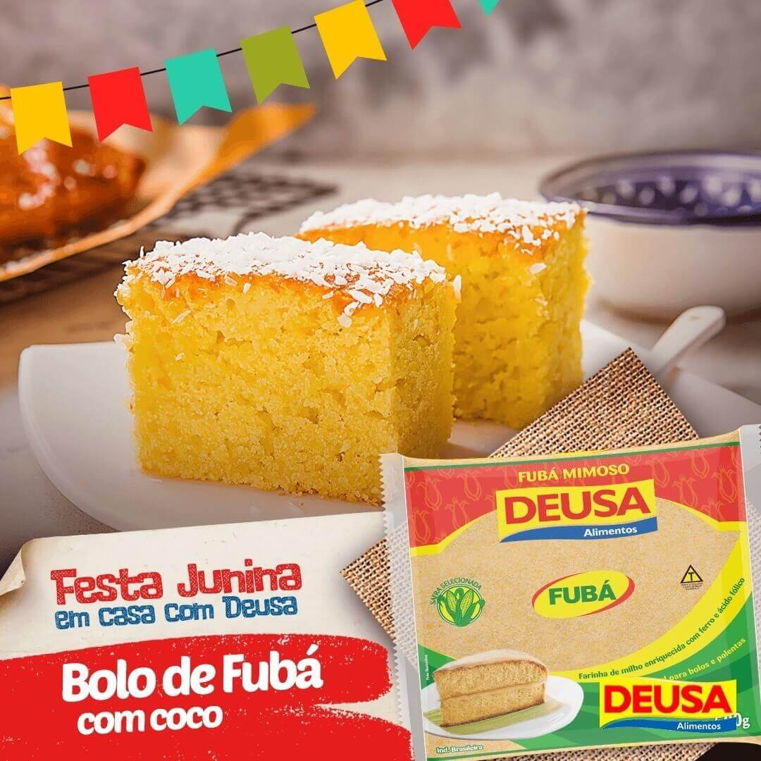 Receita De Bolo De Fubá Com Coco – Blog Deusa