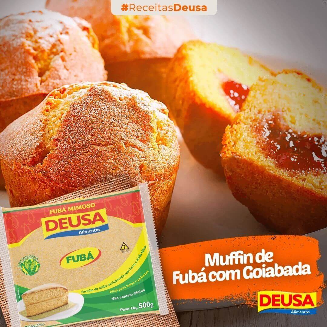 Como Fazer Muffins De Fubá Com Goiabada – Receitas Deusa