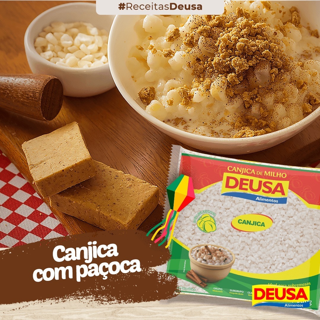 Receita De Canjica Com Paçoca Fácil e Deliciosa