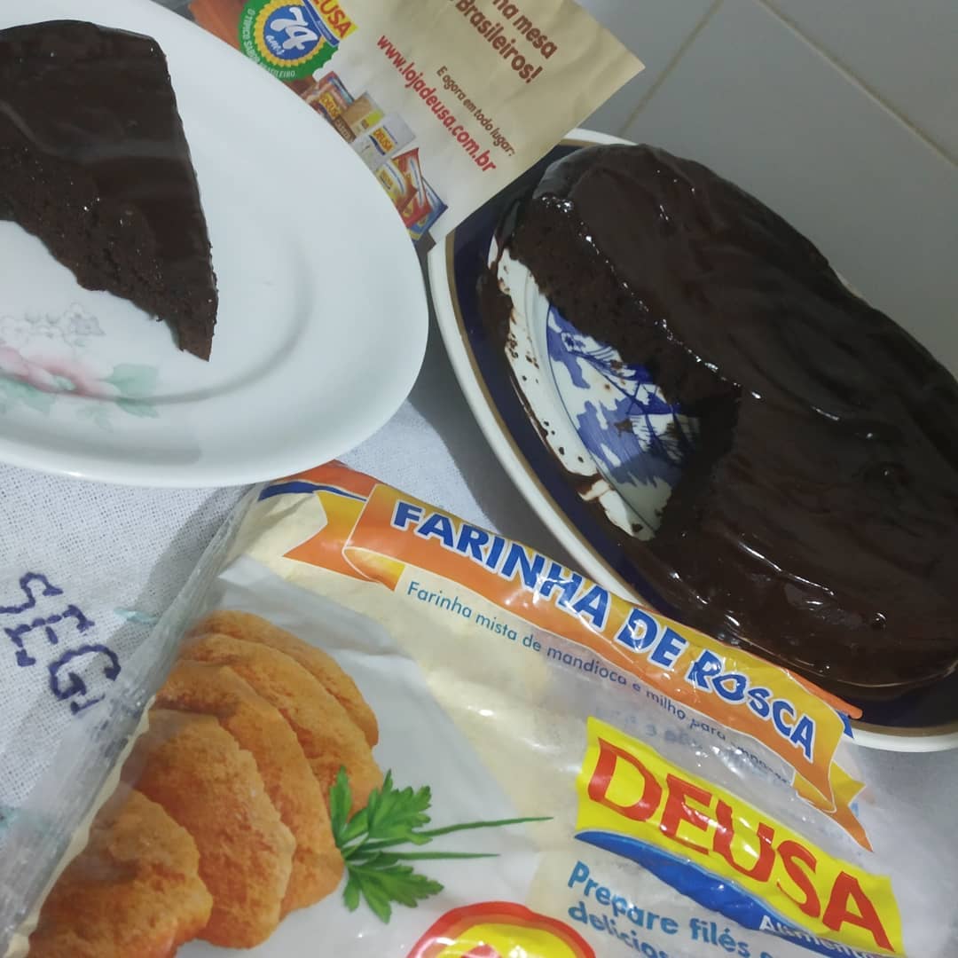 Receita de Brownie Sem Glúten Usando Farinha De Rosca Deusa