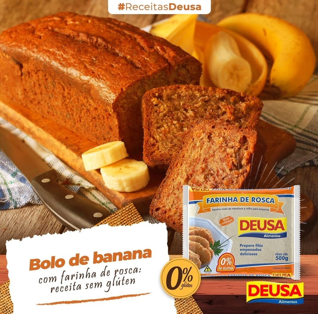 Receita De Bolo De Banana Com Farinha De Rosca Deusa