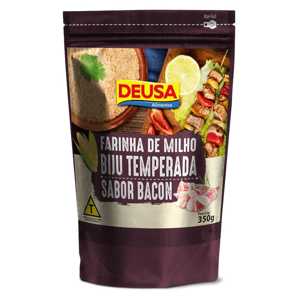 Farinha Pronta de Milho Sabor Bacon 350g