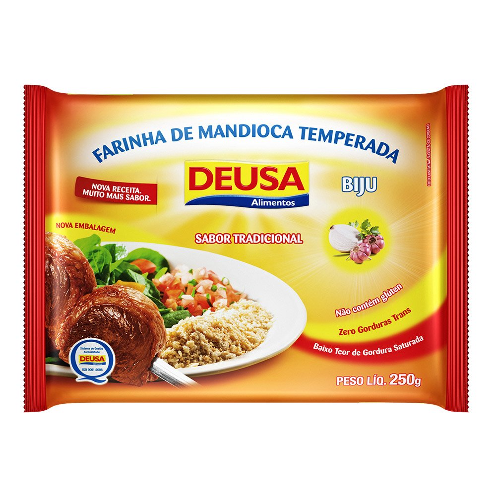 Farinha de Mandioca Temperada Biju Tradicional 250g